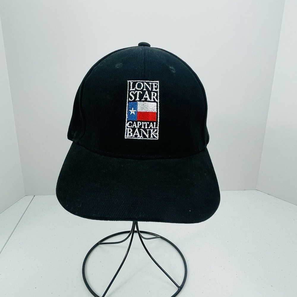 Lone Star Capital Bank Hat Cap Black Adjustable One Size Texas Collectible